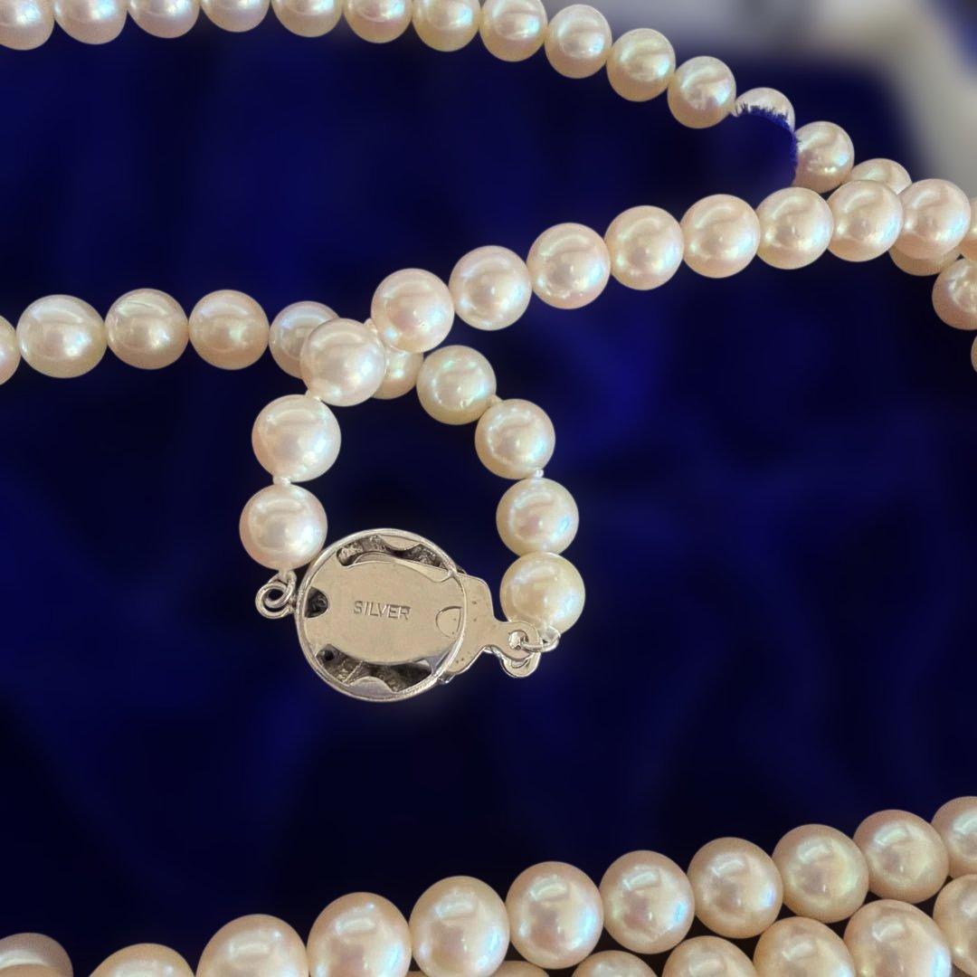 パール　ネックレス　2連