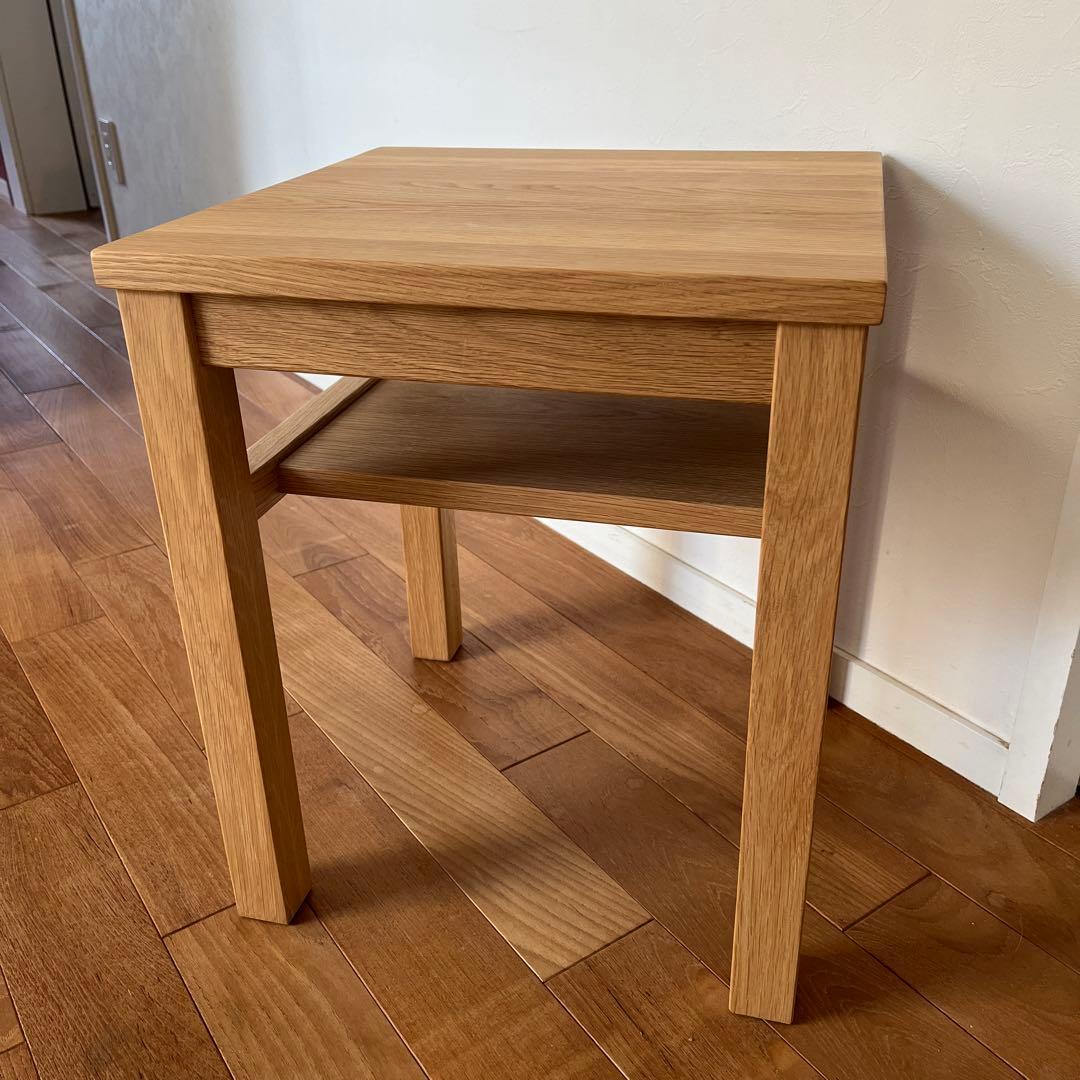 無印良品　木製サイドテーブルベンチ