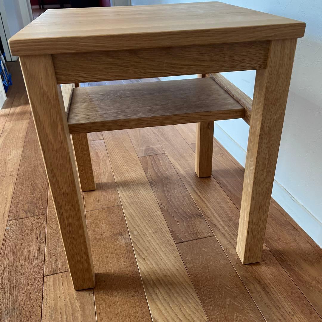 無印良品　木製サイドテーブルベンチ