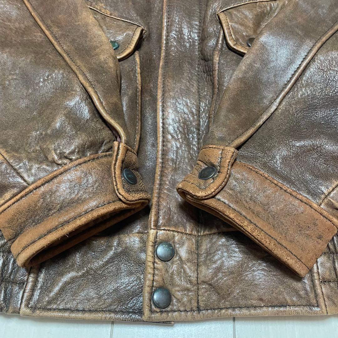 ヴィンテージ G-1 A-2 ラムレザージャケット Mサイズ ファー付き