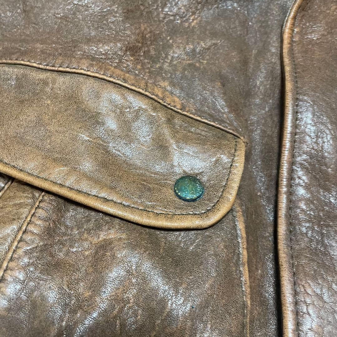 ヴィンテージ G-1 A-2 ラムレザージャケット Mサイズ ファー付き