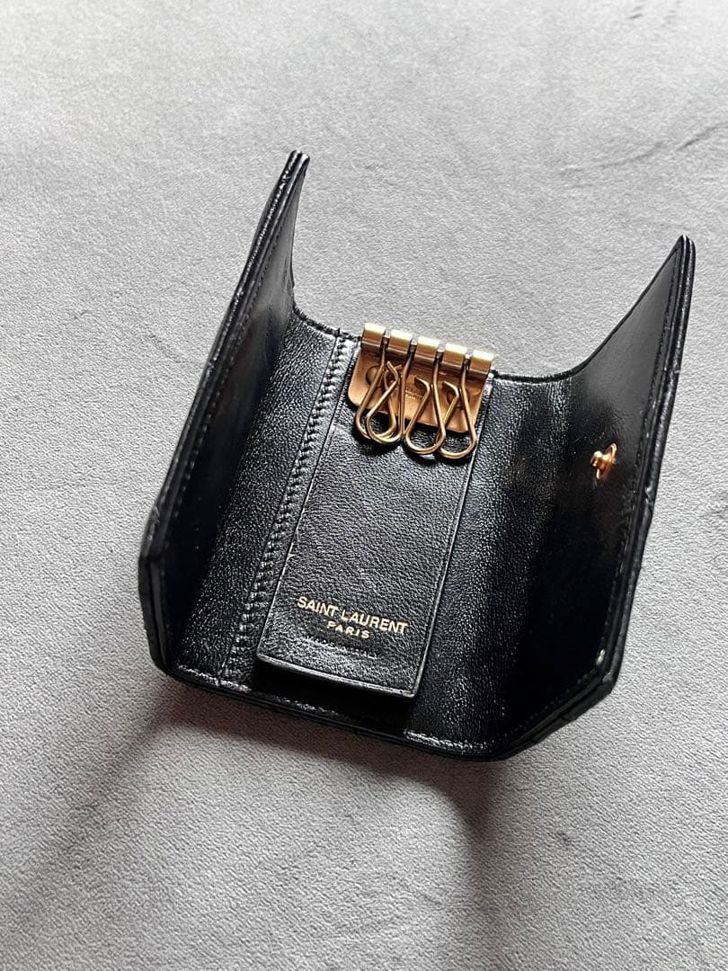 SAINT LAURENT キーケース ブラック
