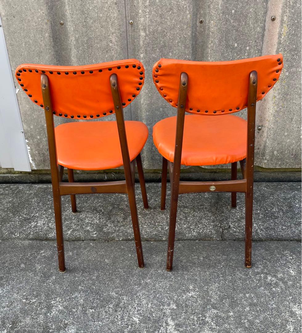 ビンテージ/昭和レトロ/ミッドセンチュリー/ダイニングチェア/チェア/椅子/②