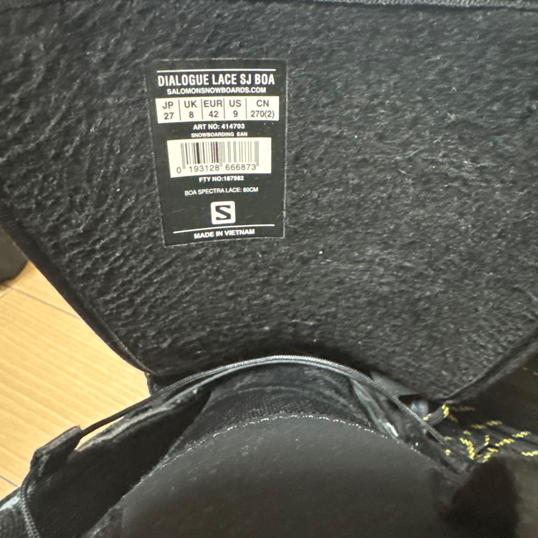 【10/29まで】SALOMON ダイアログ LACE SJ BOA 27cm