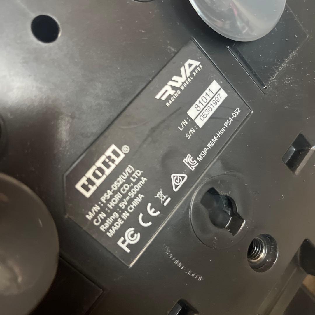 美品　レーシングホイールエイペックス for PlayStation3/4/PC