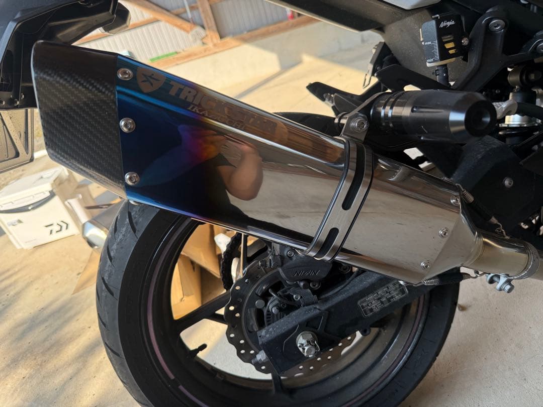 TRICK STAR 政府認証スリップオンマフラー　ninja400