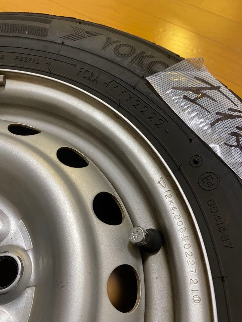 軽トラ　軽バン　ハイゼットカーゴ　純正タイヤ(4本セット)