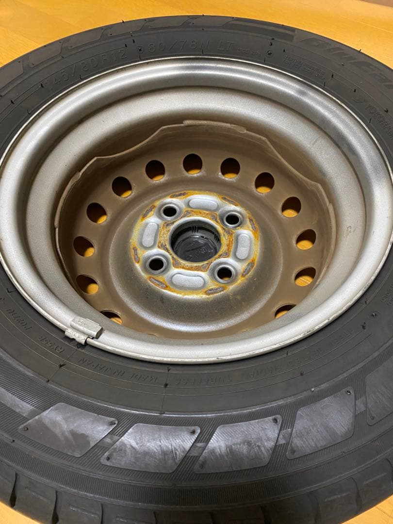 軽トラ　軽バン　ハイゼットカーゴ　純正タイヤ(4本セット)