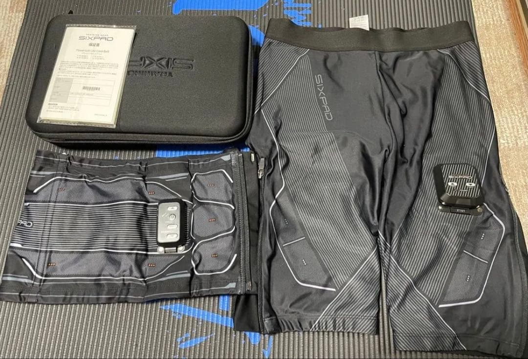 シックスパッド パワースーツ コアベルトM ヒップ&レッグL セット　美品