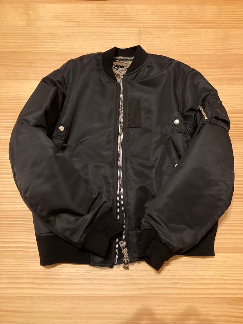 ソロイスト　faux fur lining flight jacket. 48