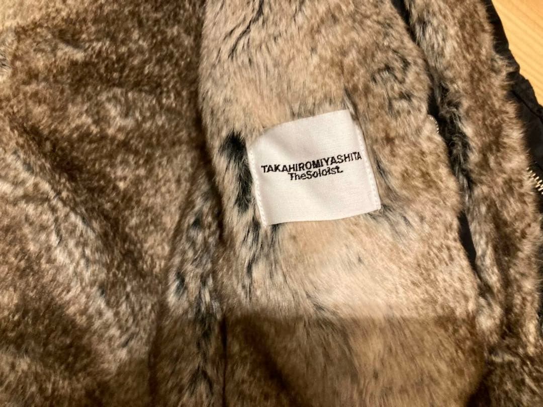 ソロイスト　faux fur lining flight jacket. 48
