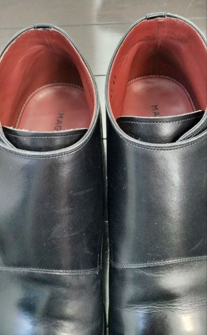 MAGNANNI ダブルモンクレザーチャッカブーツ ブラック 15541