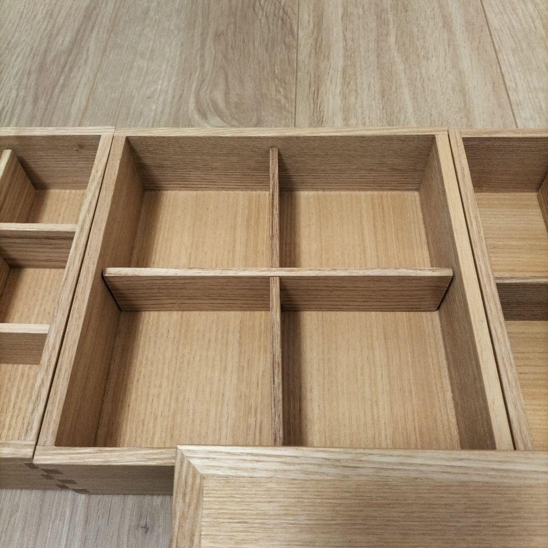 松屋漆器店　木製 3段重箱 仕切り付き