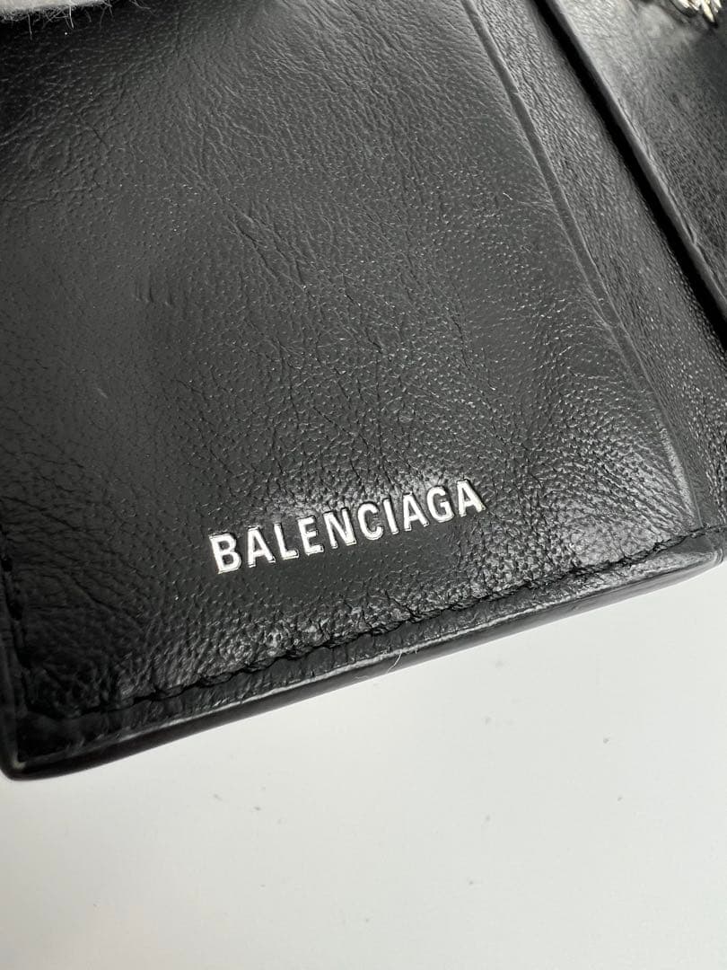 ✨美品✨BALENCIAGA バレンシアガ　ペーパー ６連キーケース ブラック