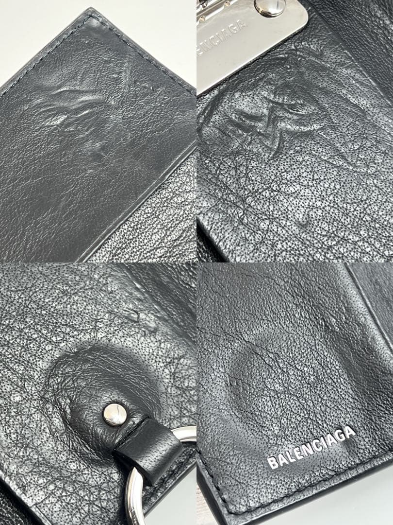 ✨美品✨BALENCIAGA バレンシアガ　ペーパー ６連キーケース ブラック