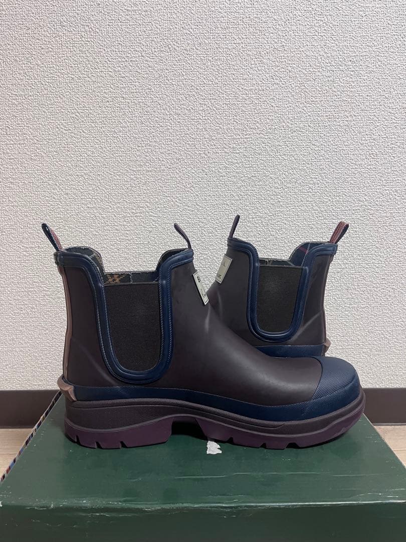 おっくん　PaulSmith×Barbour　コラボ レインブーツ　28