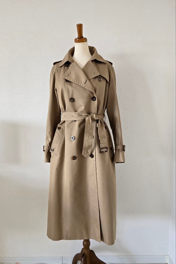 カスタム仕様Aquascutum トレンチコート大草直子ロングモデル