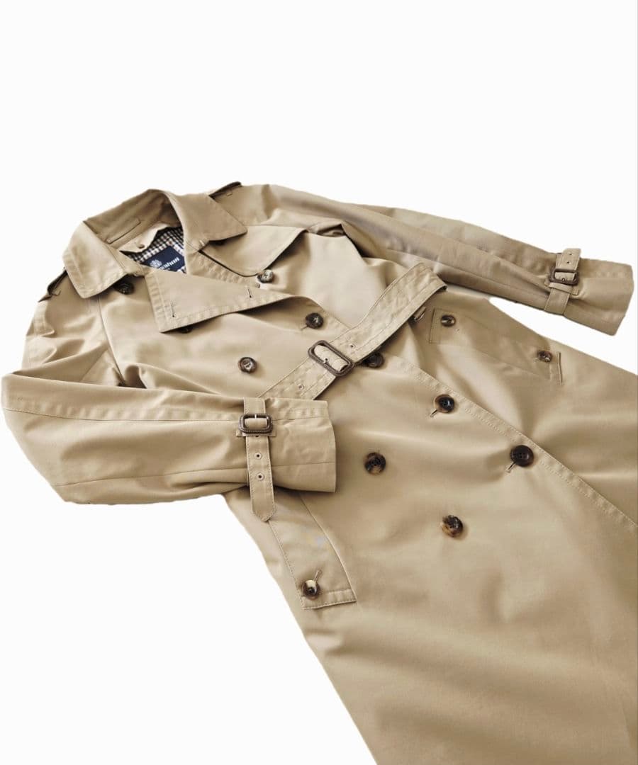 カスタム仕様Aquascutum トレンチコート大草直子ロングモデル