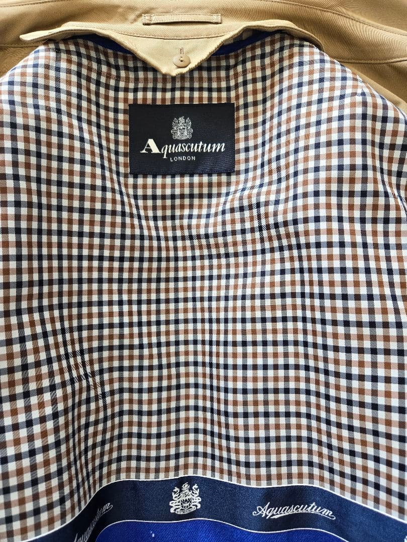 カスタム仕様Aquascutum トレンチコート大草直子ロングモデル
