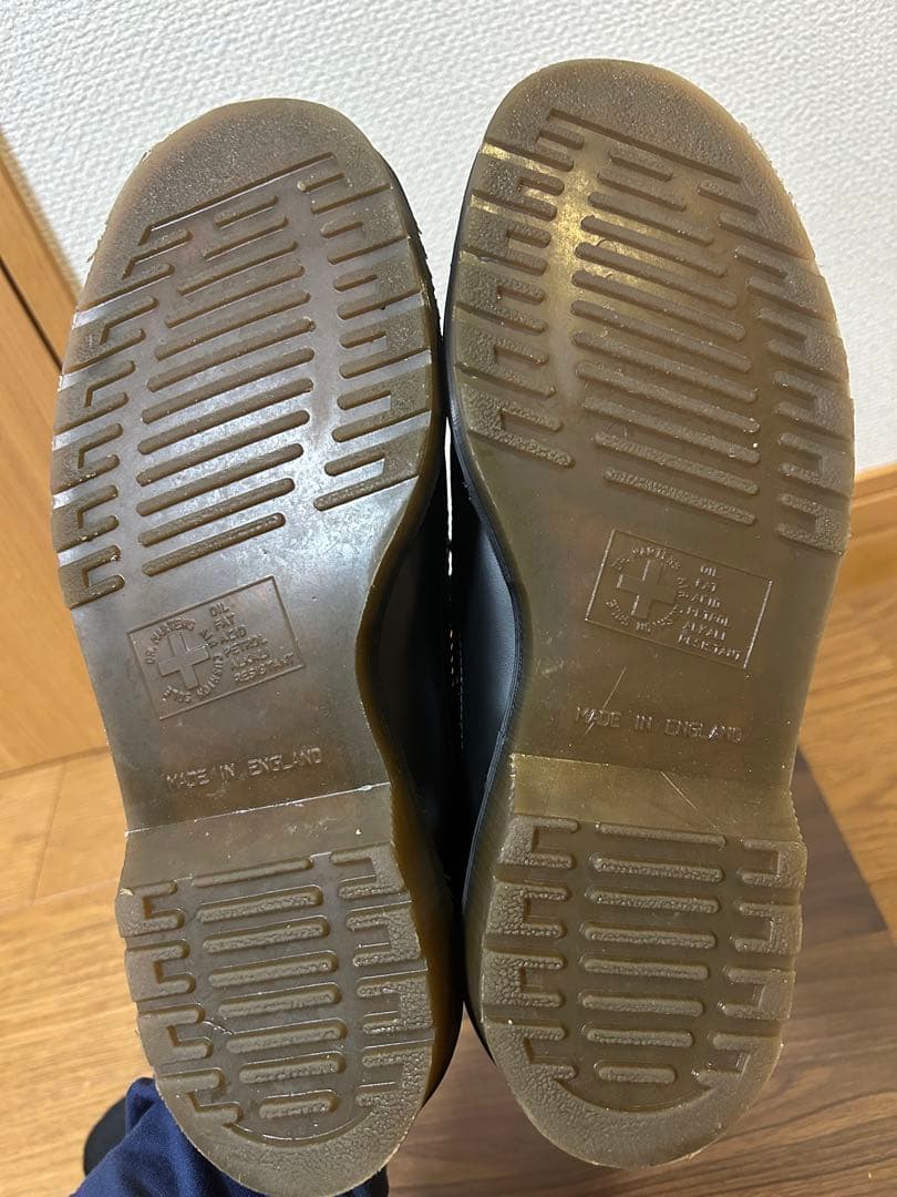 ドクターマーチン　茶芯レザー　フルブローグ厚底ウィングチップレザーシューズ　最終