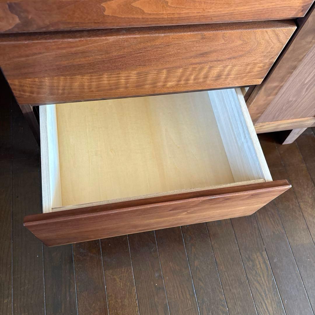 【美品】サイドボード スクエア ウォールナット 大川家具