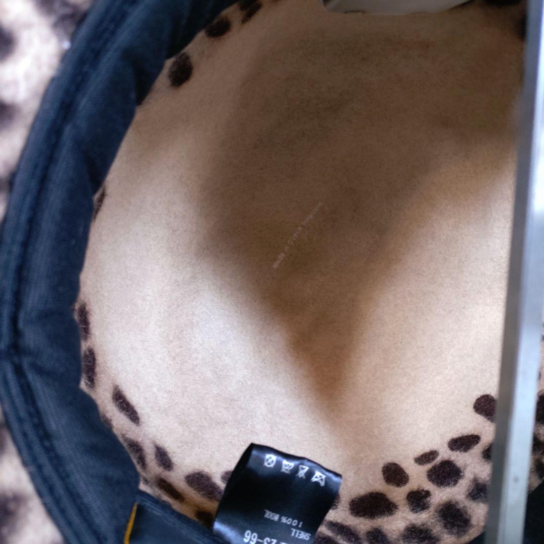 【美品】C-PLUS HEAD WEAR　マウンテンハット　レオパード　起毛生地