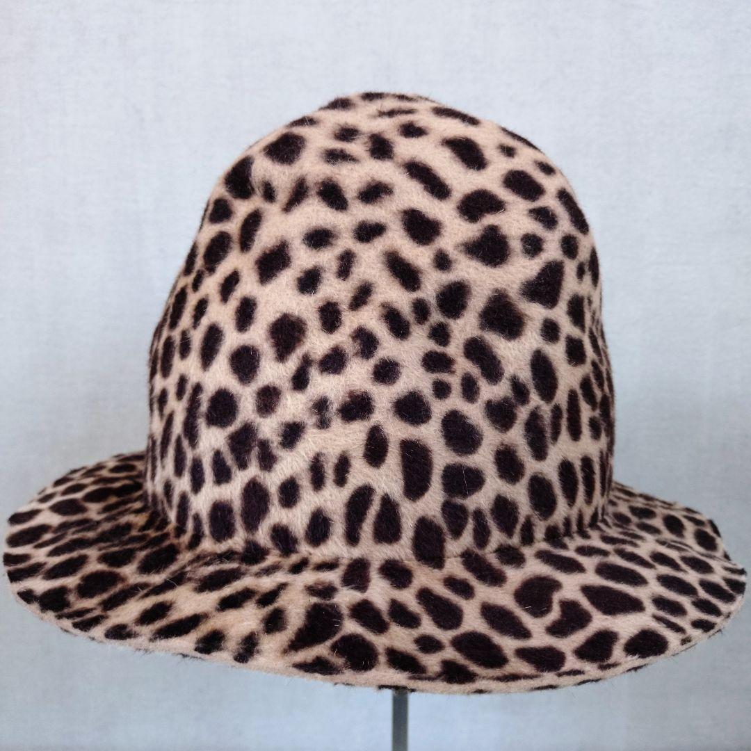 【美品】C-PLUS HEAD WEAR　マウンテンハット　レオパード　起毛生地