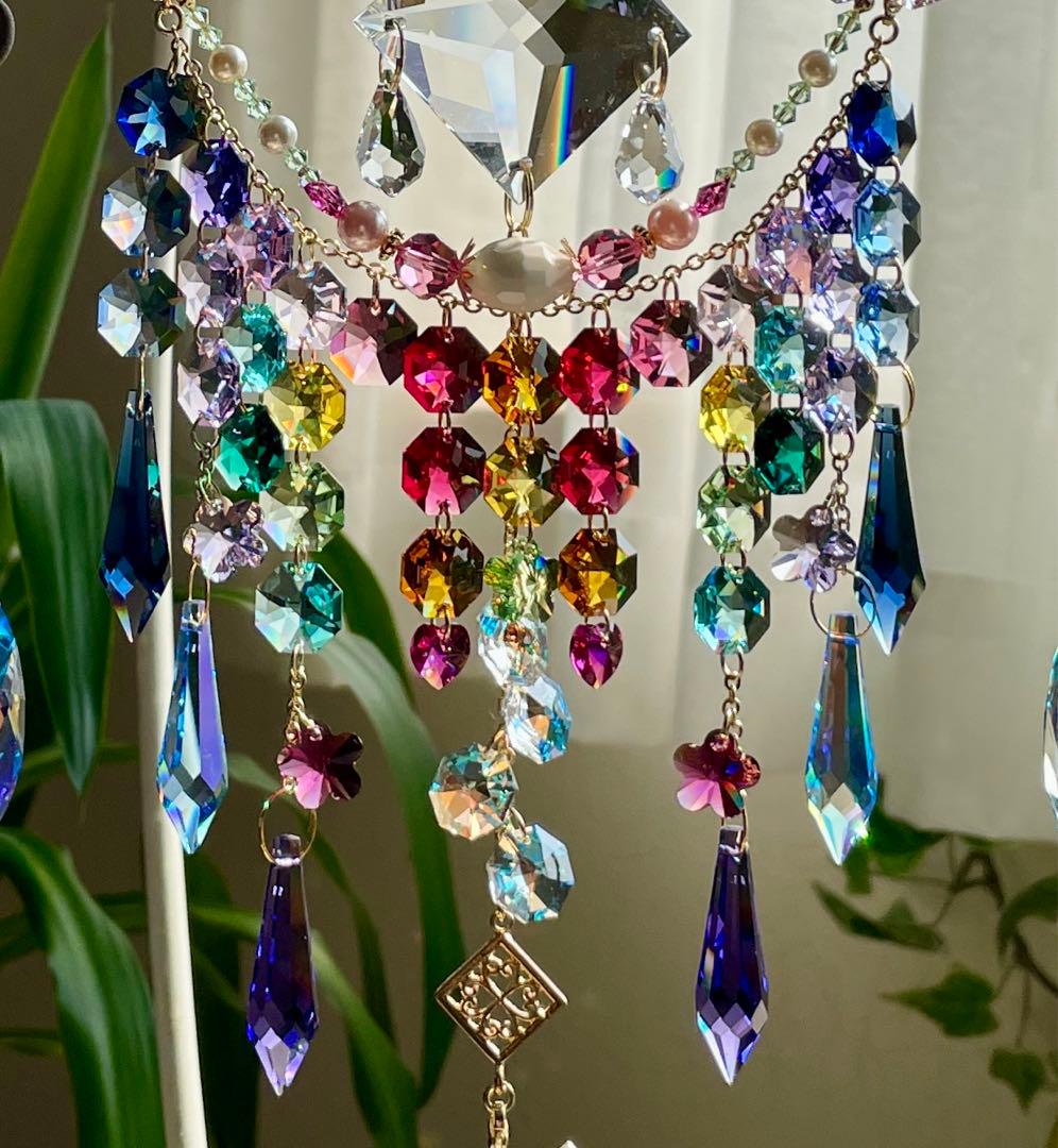 サンキャッチャー スワロフスキーオーナメントベル 現品限り✩.*˚さっちゃん様