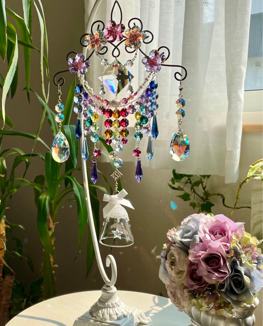 サンキャッチャー スワロフスキーオーナメントベル 現品限り✩.*˚さっちゃん様