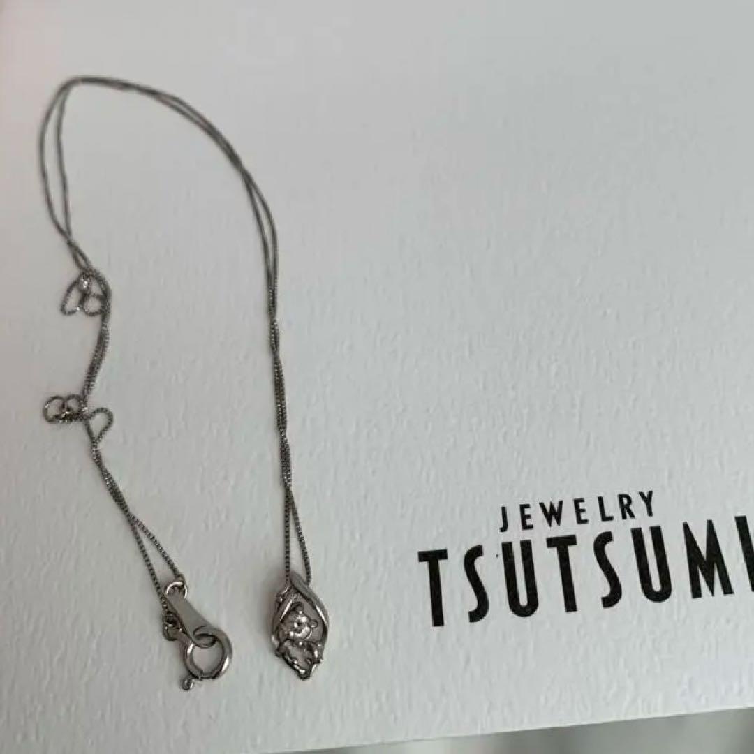 TSUTSUMIプラチナ850 ダイヤモンドネックレス ツツミ 鑑定書付き 美品