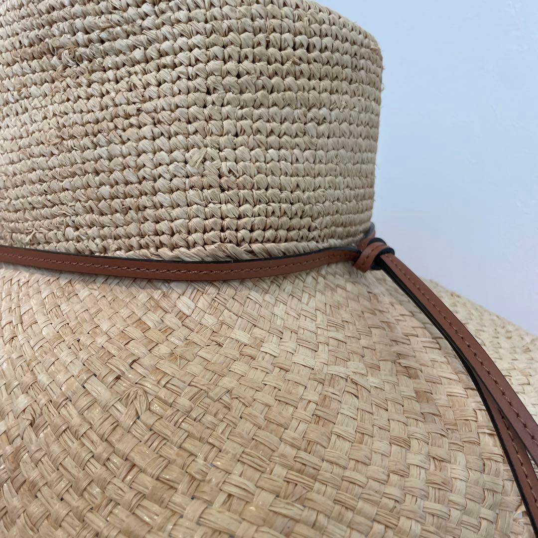 ロエベ×パウラズイビザ　カウボーイ フリンジ ラフィアハット◇59サイズ