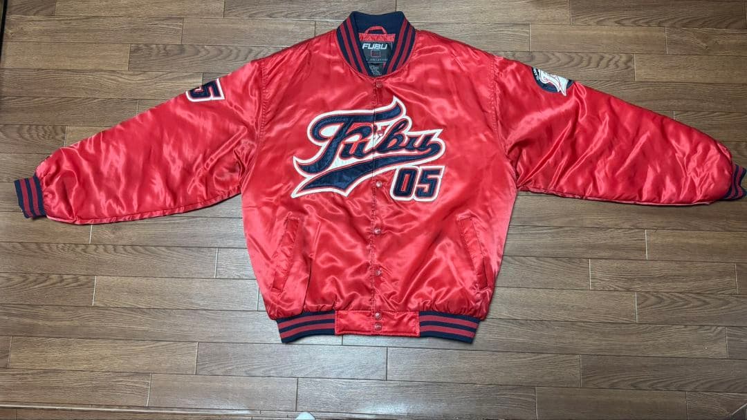 FUBU スタジャン XL レッド