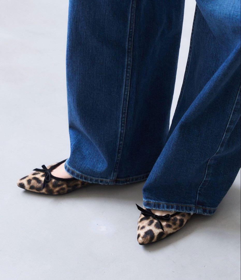 【新品未使用】【完売品】LE TALON ポインテッドレオパードバレエ 23.5