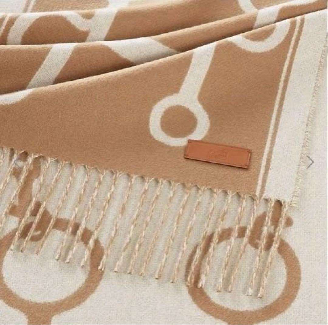 HERMES カシミヤマフラー