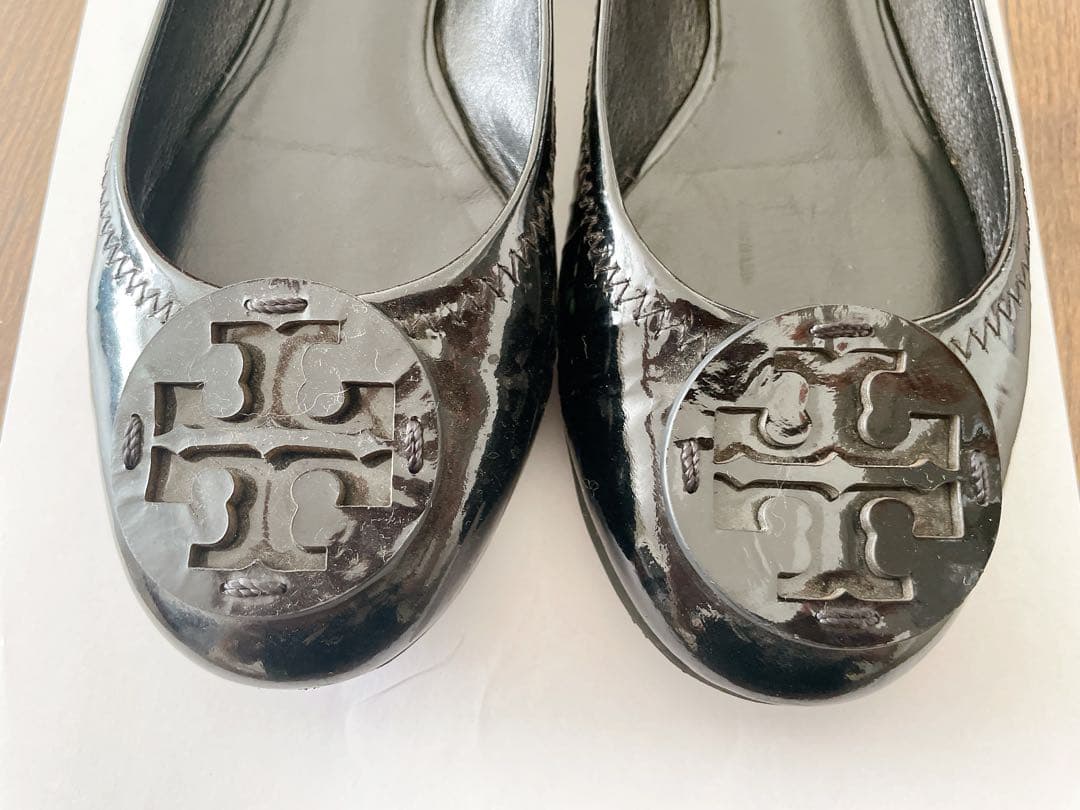 TORY BURCH トリーバーチ　フラットシューズ　ブラック　7.5