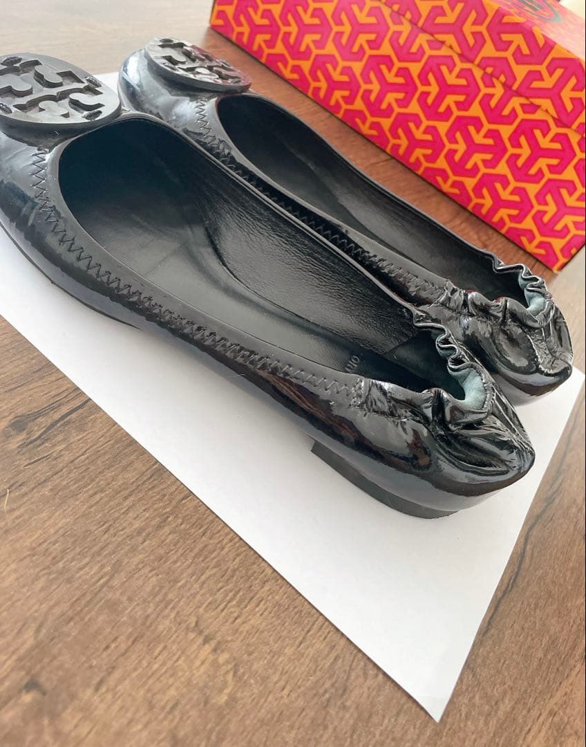 TORY BURCH トリーバーチ　フラットシューズ　ブラック　7.5