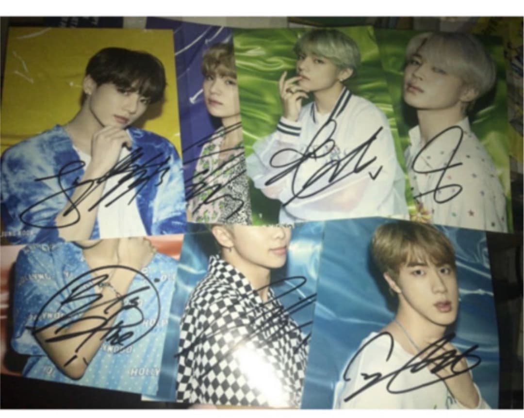 防弾少年団　BTS サイン　直筆　フライヤー　セット　激レア