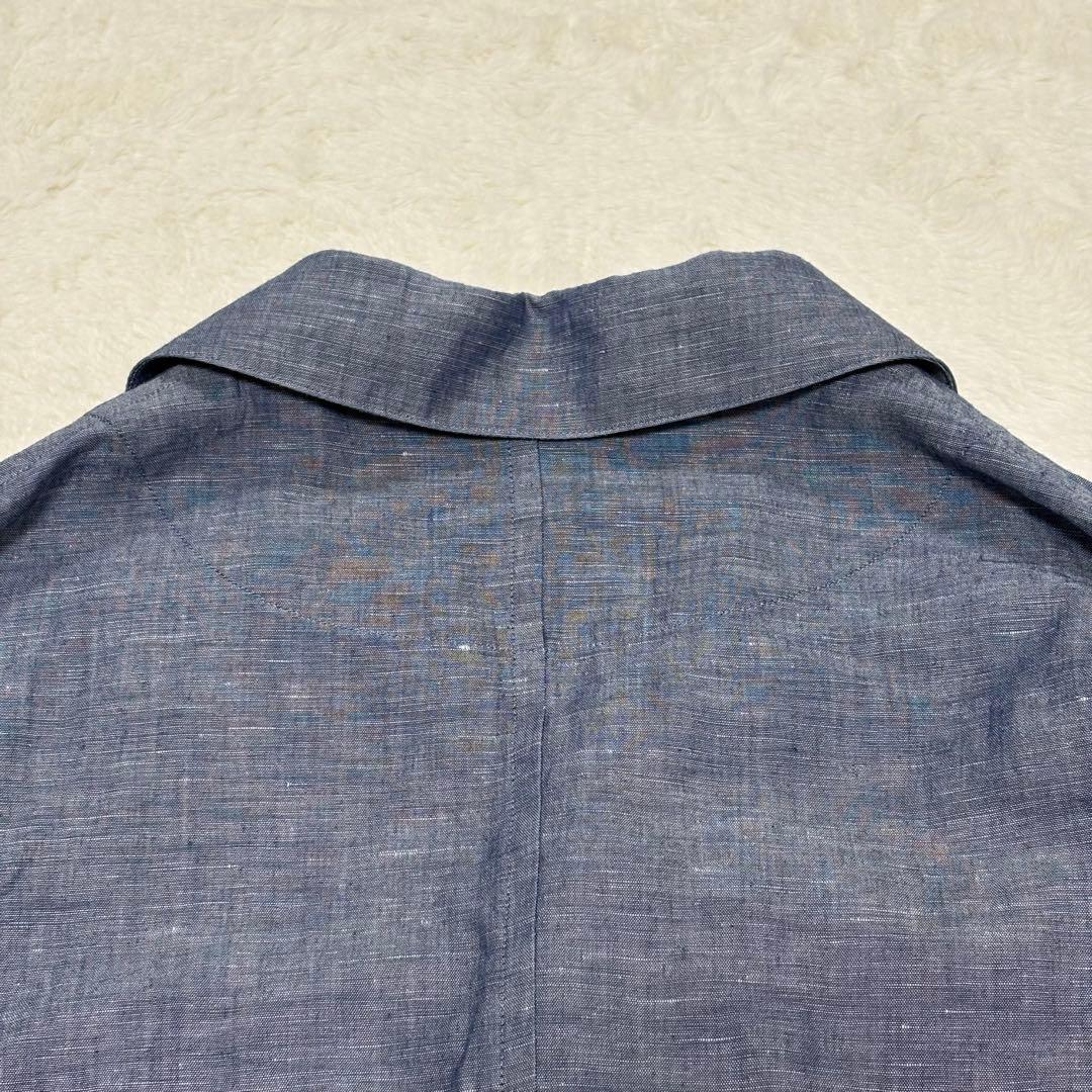2024SS美品✨TOUJOURS インディゴ コットンリネンアトリエジャケット