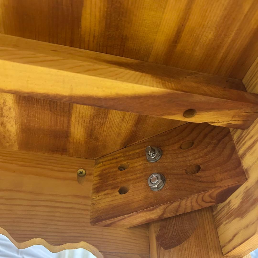 カントリー家具　デスク　パイン材　引き出し2 アンティークデスク　テーブル