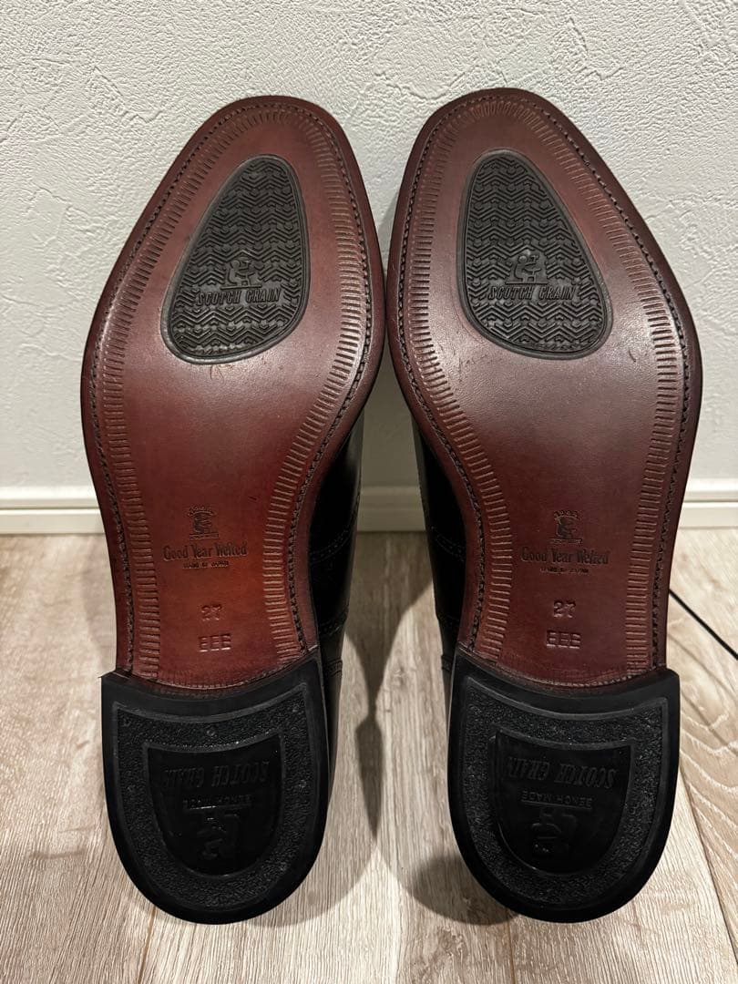 【未使用】 SCOTCH GRAINウィングチップギリー27.0cm EEE