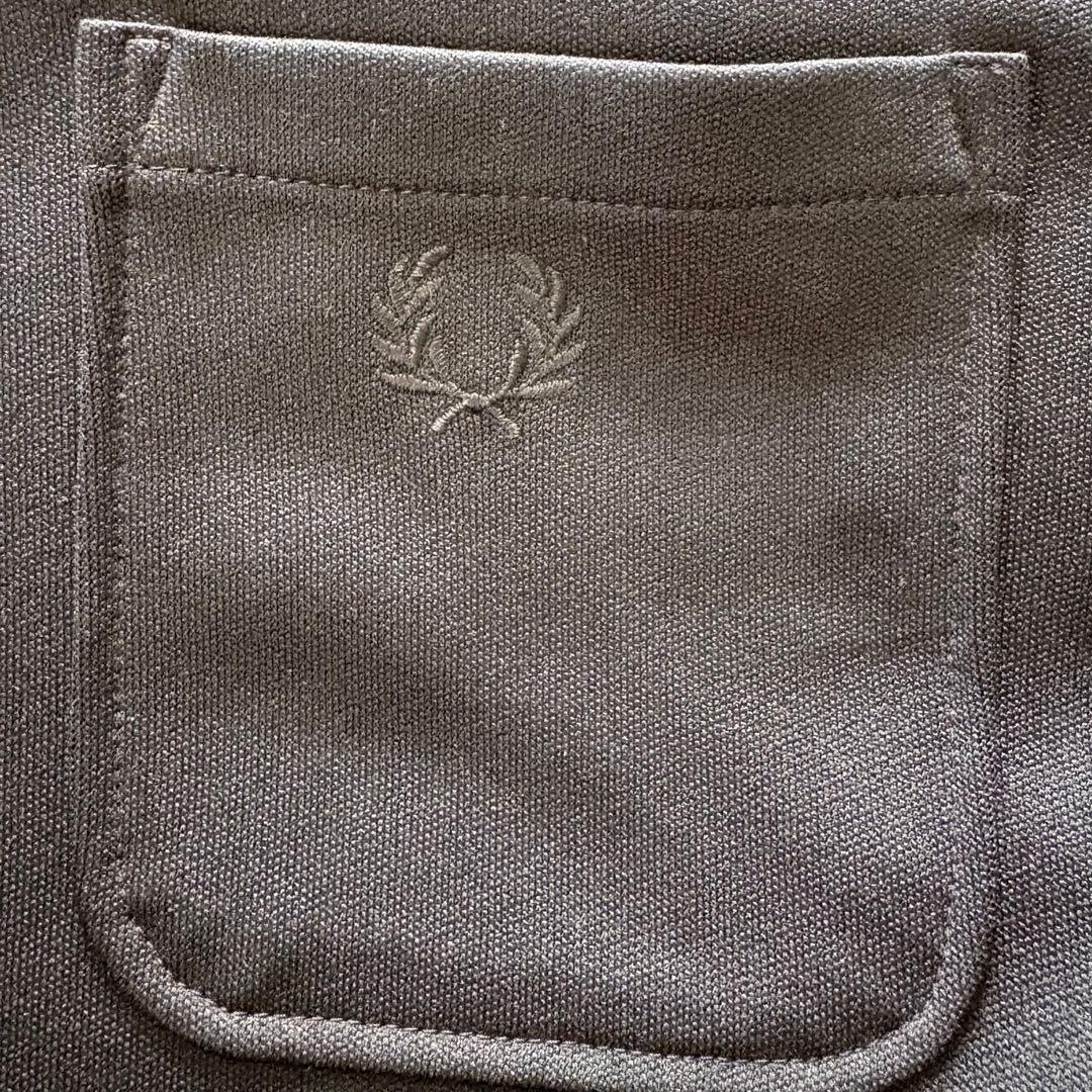 フレッドペリー　テーラードジャケット　ジャージ素材　黒　XL 大きいサイズ