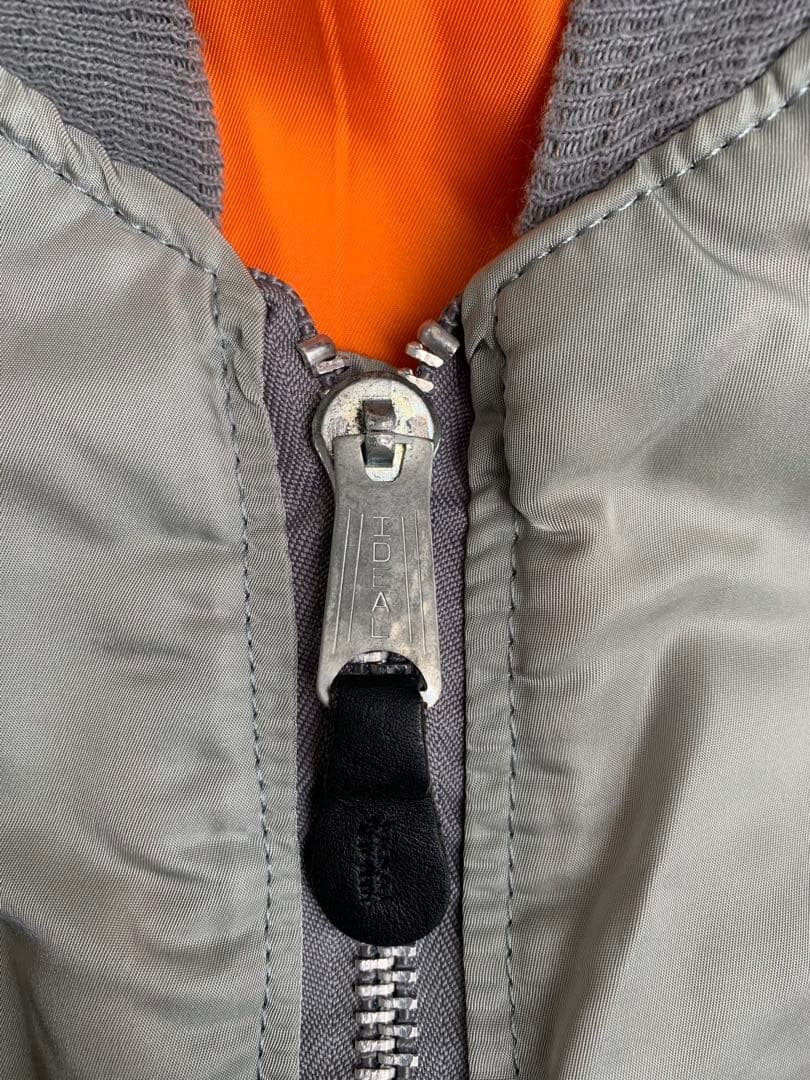 希少色 90s alpha ma-1 vtg ジャケット シルバー Sサイズ