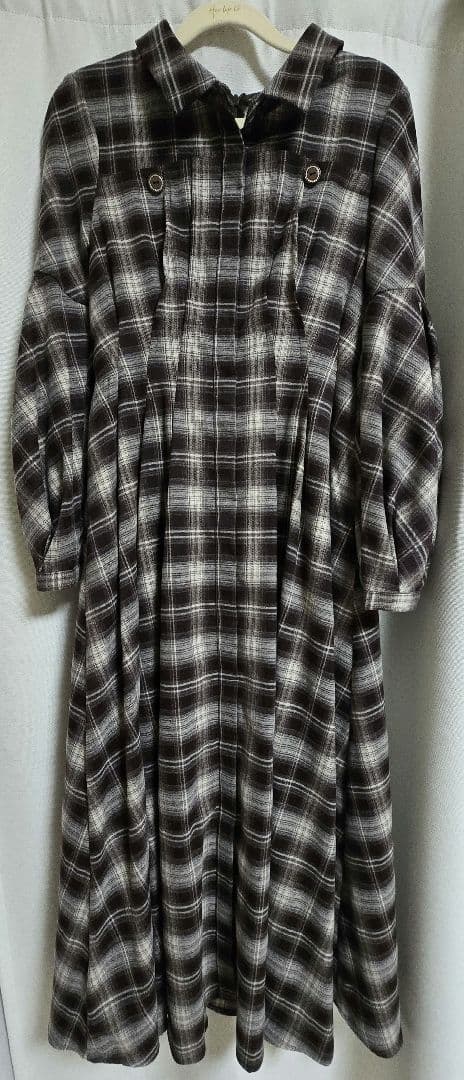Marion Plaid Shirt Dress　Herlipto