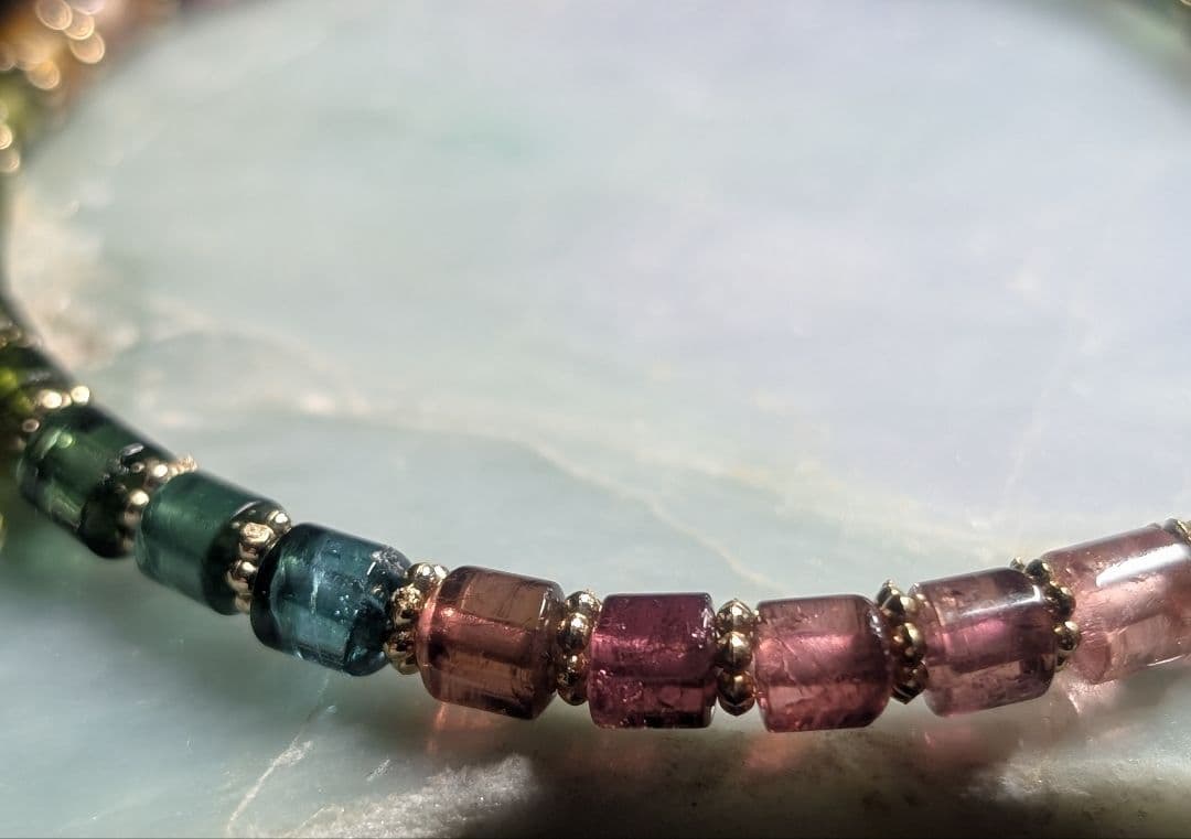 高品質透明感艶美可愛いマルチカラートルマリンデザブレ