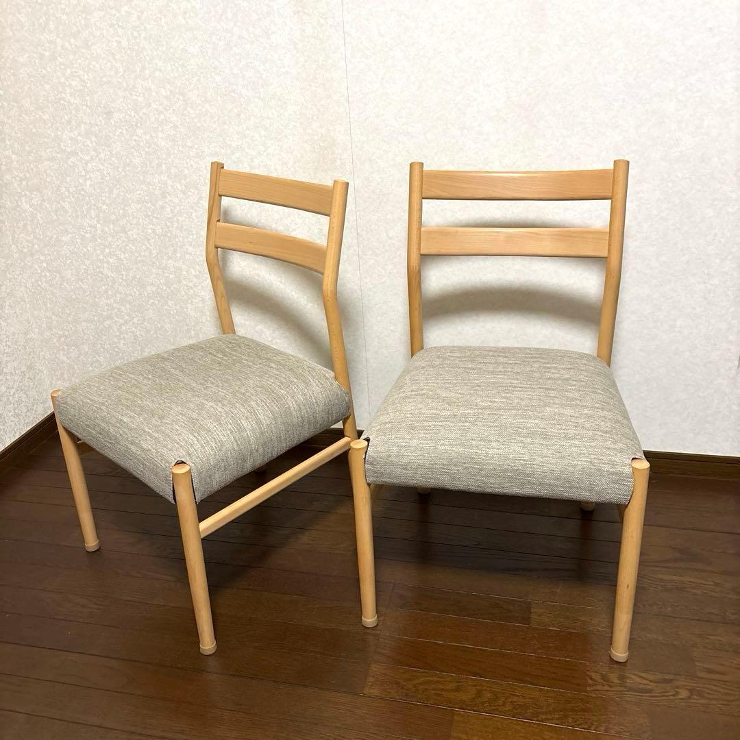 【美品】ニトリ Nコレクション ダイニングチェア ２脚セット