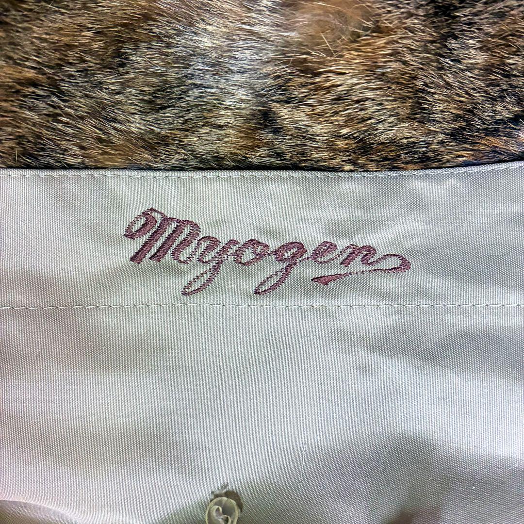 イタリア製 EMBA 絹 シルク ロングコートフォックスファー ファーライナー