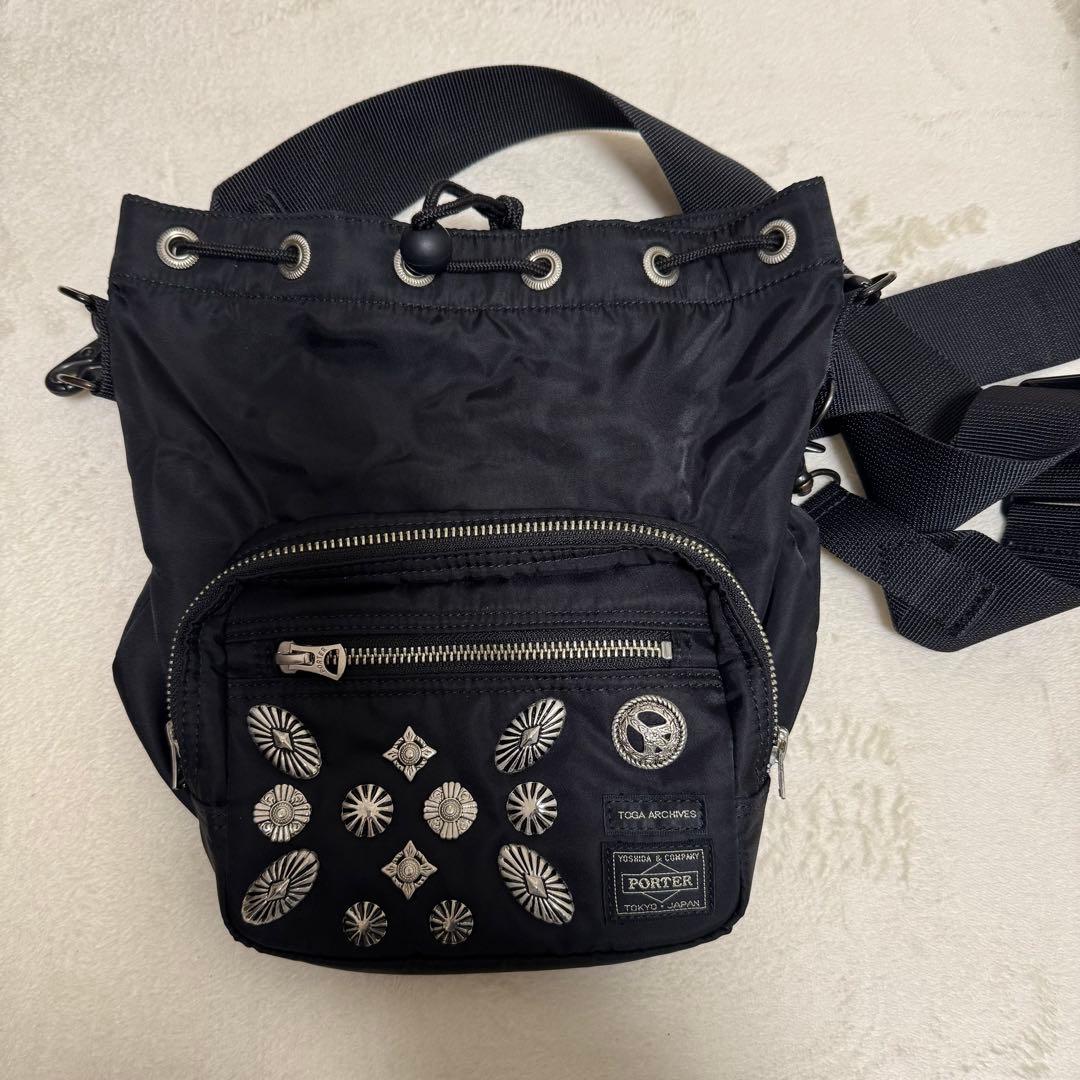TOGA ARCHIVES×PORTER ブラック ショルダーバッグ
