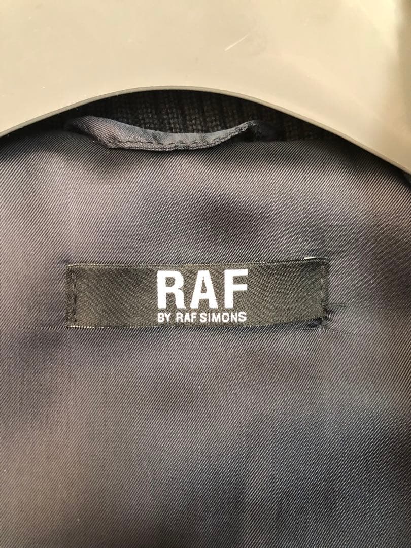 ラフバイラフシモンズ　RAF BY RAFSIMONS バック刺繍スタジャン　黒