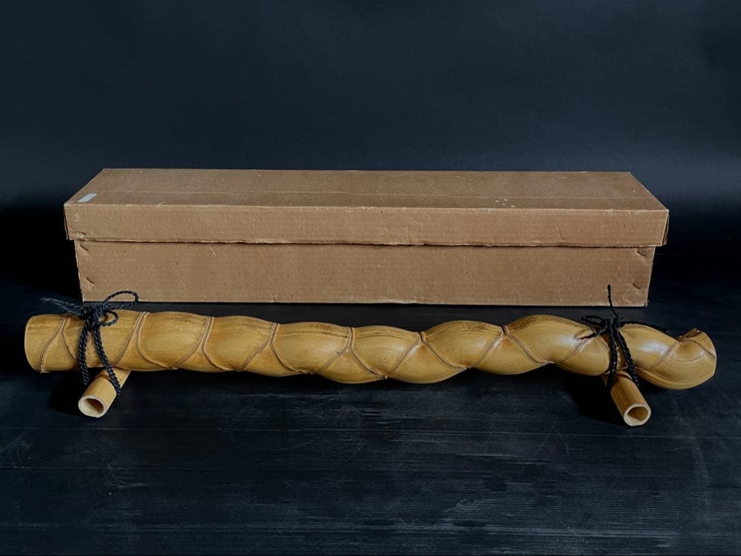 割引❗️「母」 亀甲竹 結界 竹 紙箱 茶道具 風炉先 煎茶 （Ｂ）