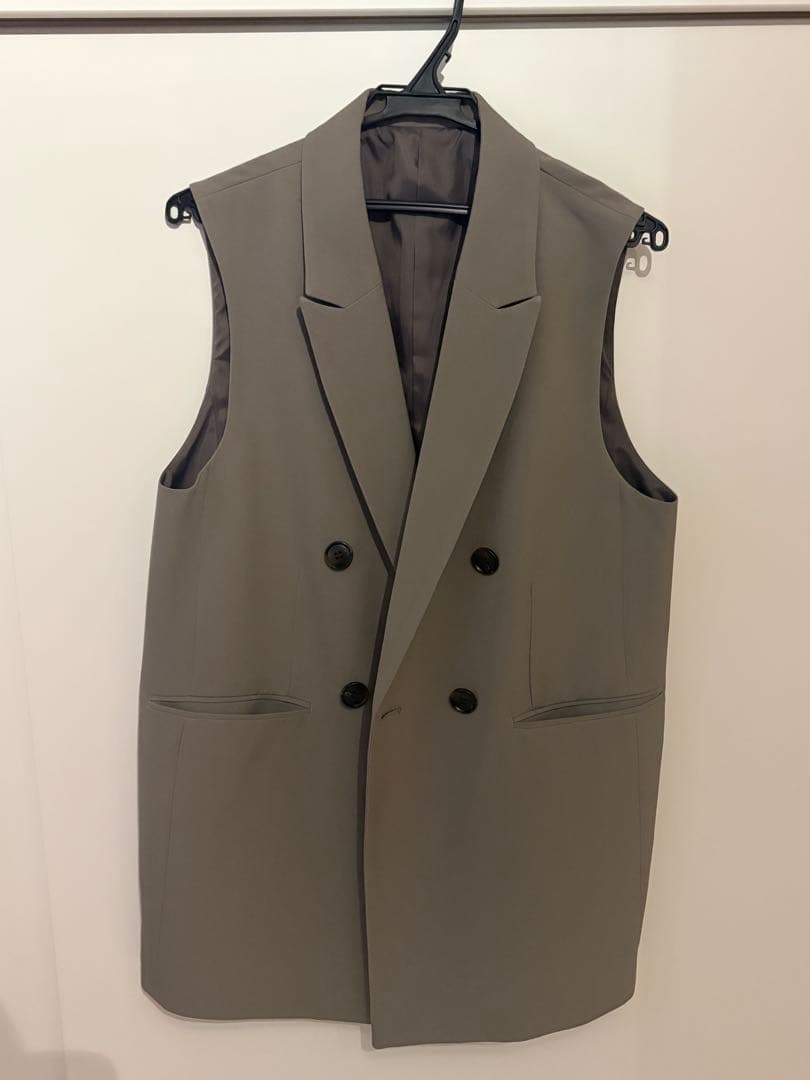 Ｗクロスダブルジレ　モカーキー